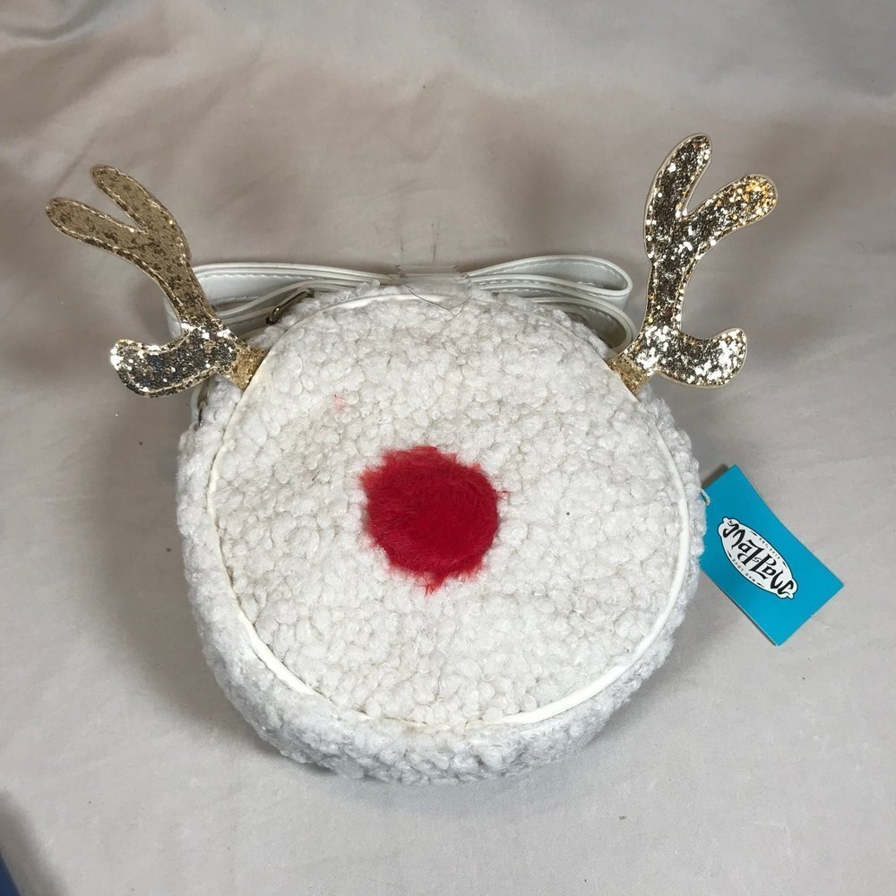 Mad Love Fluffy Rudolph Reindeer Purse Handbag